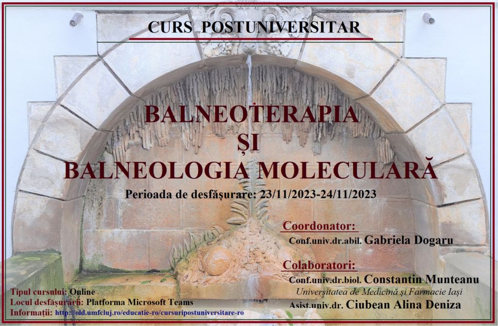 curs pu balneoterapie